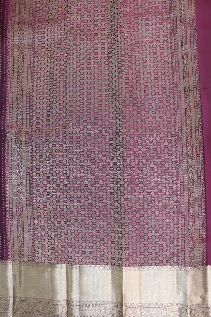 Radiant Marron Pure Kanjipuram Saree