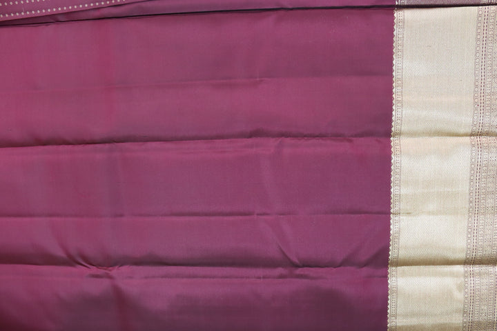 Radiant Marron Pure Kanjipuram Saree