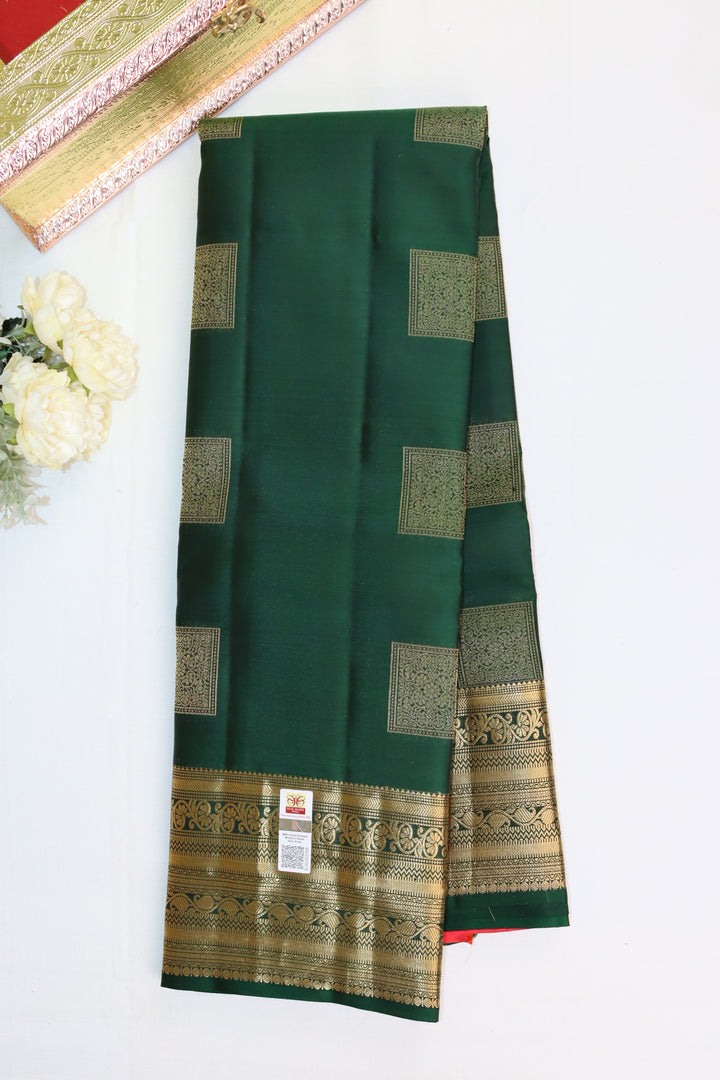 Elegant Green Pure Kanjipuram Saree