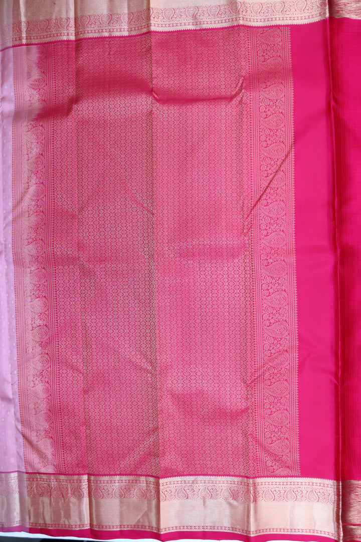 Regal Peach Pure Kanjipuram Saree