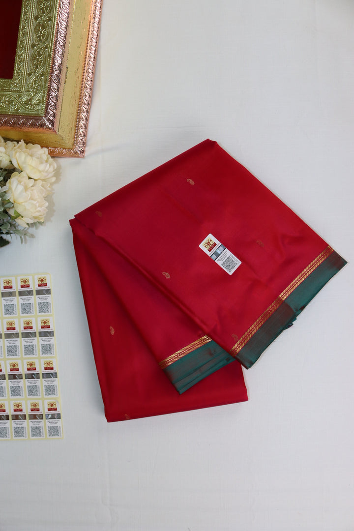 Amazing Red Pure Kanjipuram Saree