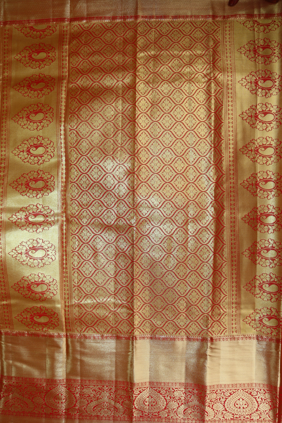 Timeless Beige Brown Kanjipuram Saree