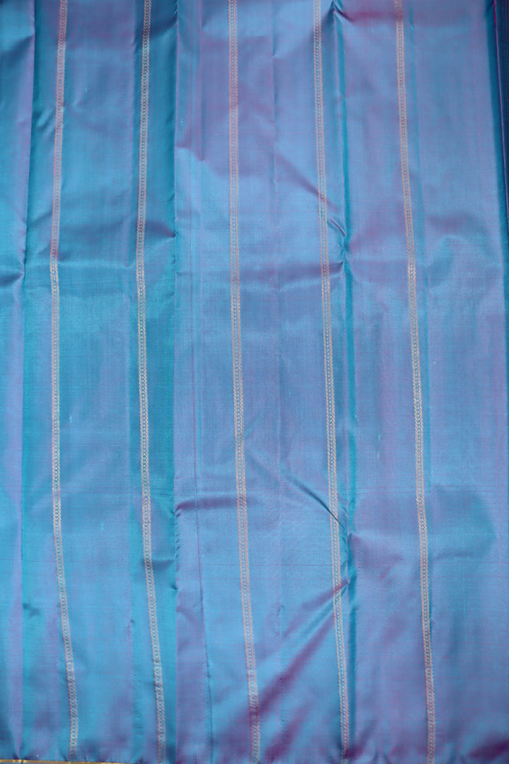 Regal Blue Pure Kanjipuram Saree