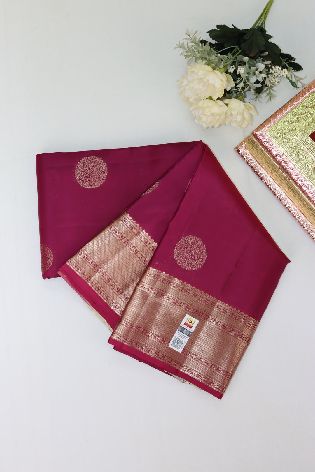 Divine Pink Pure Kanjipuram Saree