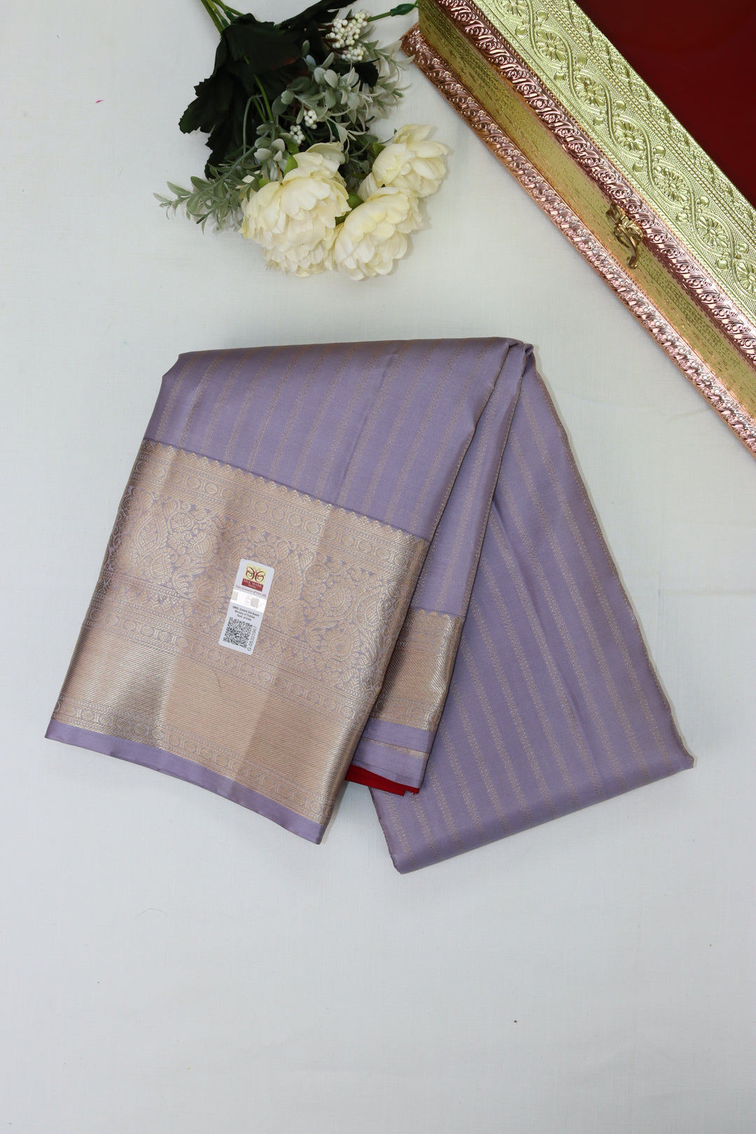 Timeless Purple Pure Kanjipuram Saree