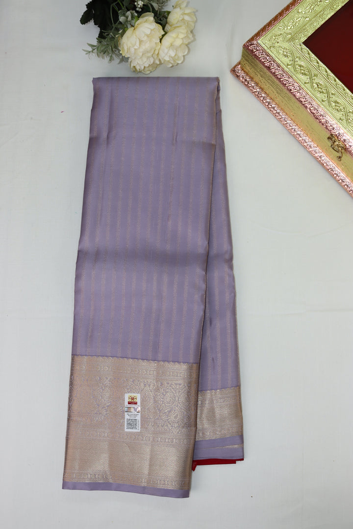 Timeless Purple Pure Kanjipuram Saree