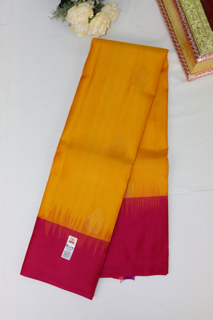 Timeless Yellow Pure Kanjipuram Saree