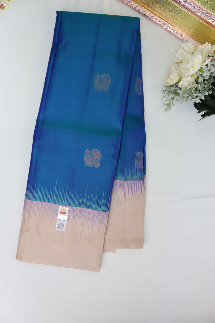 Amazing Blue Pure Kanjipuram Saree