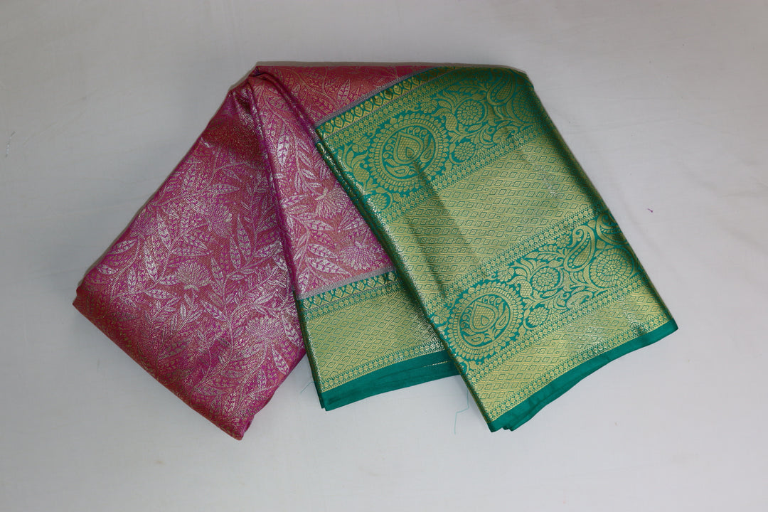 Regal Pink Kanjipuram Saree