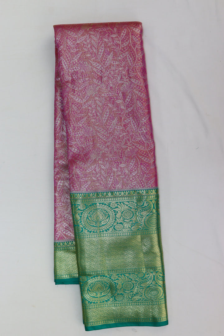 Regal Pink Kanjipuram Saree