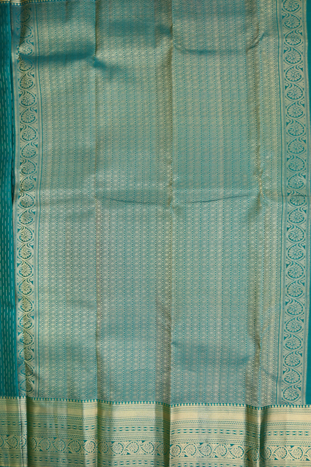 Regal Green Pure Kanjipuram Saree