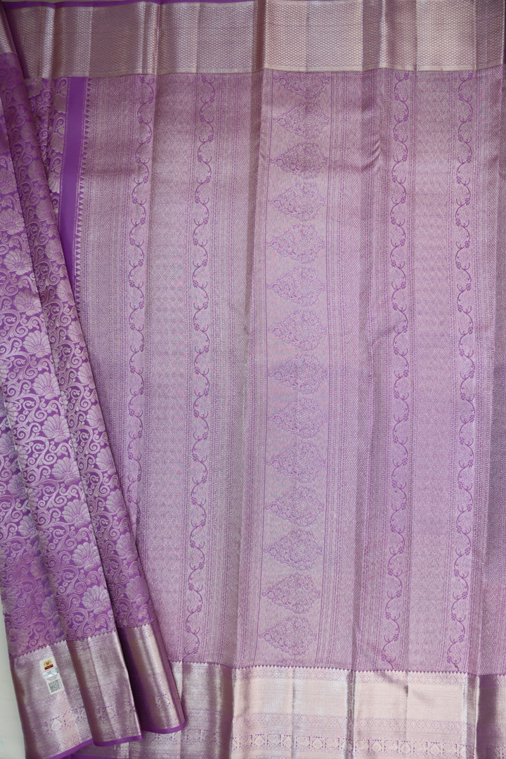 Timeless Lavender Pure Kanjipuram Saree