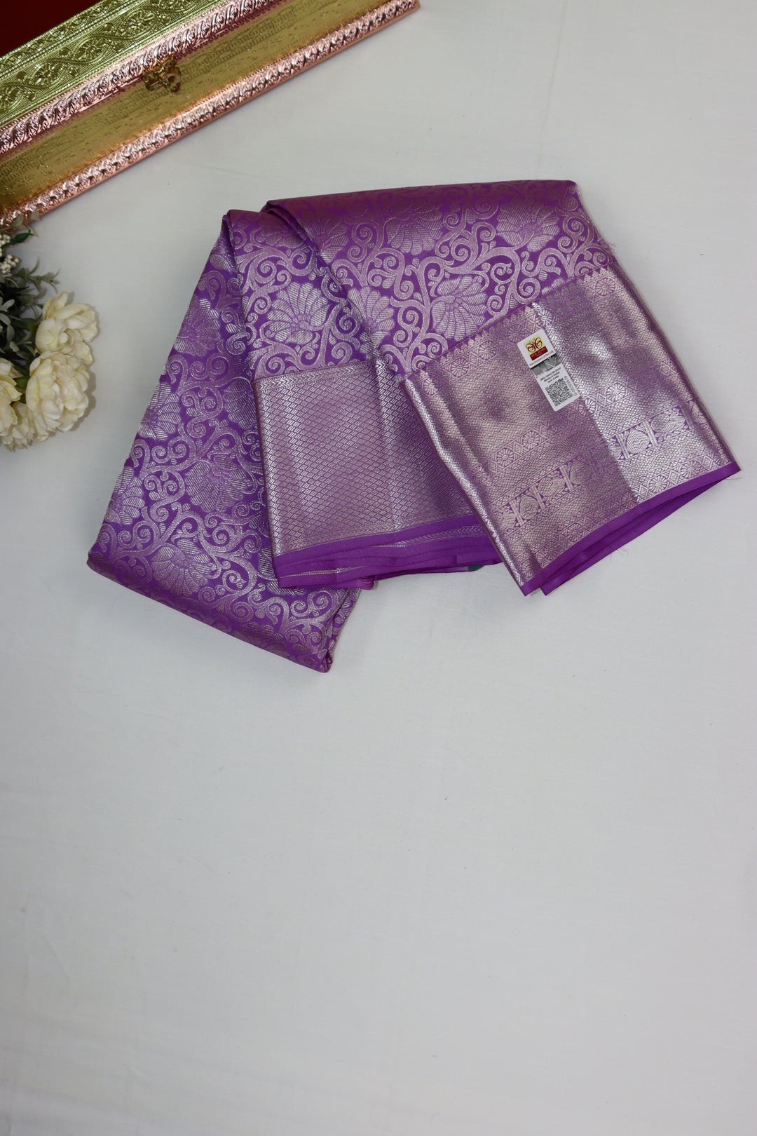 Timeless Lavender Pure Kanjipuram Saree