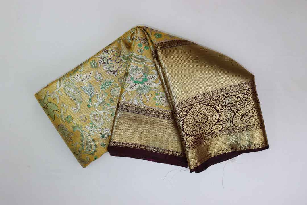 Classic Yellow Kanjipuram Saree