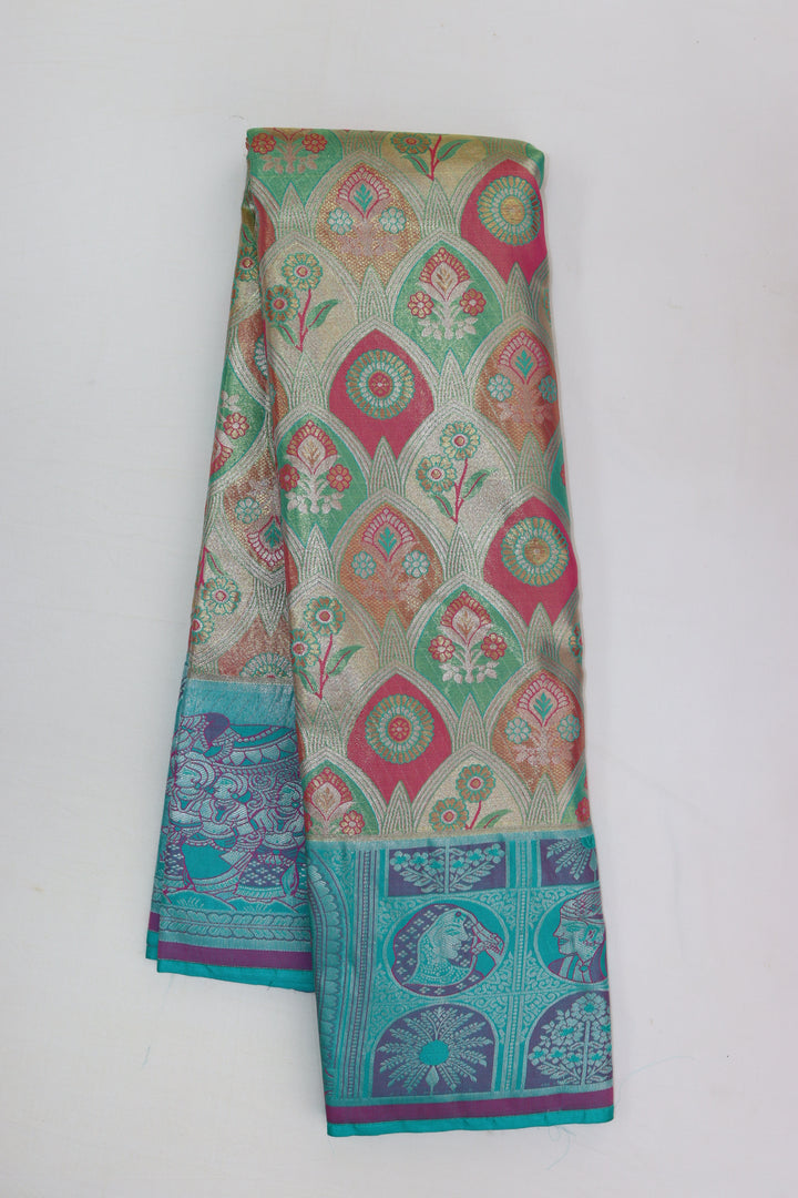 Classic Multi-Color Kanjipuram Saree