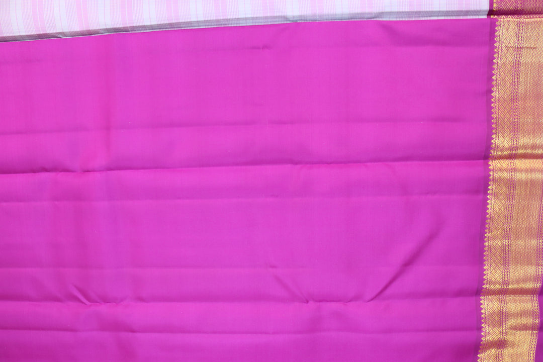 Elegant Violet Pure Kanjipuram Saree