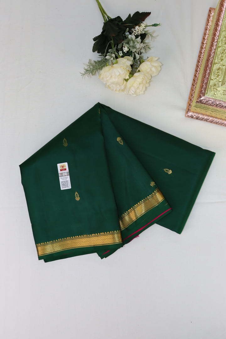 Radiant Green Pure Kanjipuram Saree