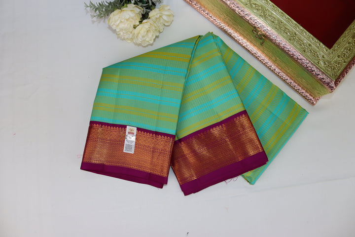 Opulent Green Pure Kanjipuram Saree