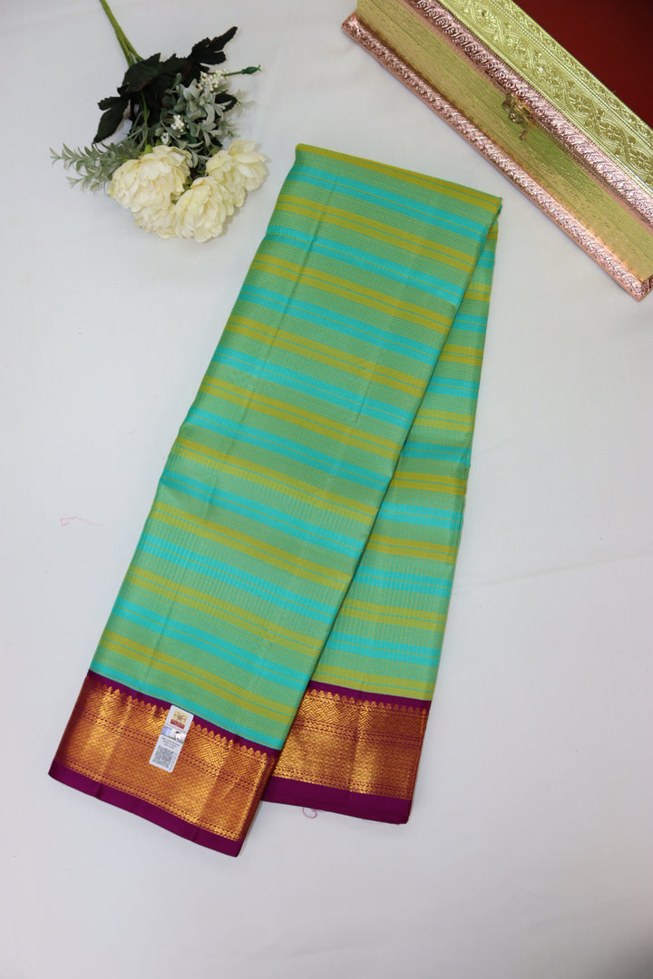 Opulent Green Pure Kanjipuram Saree