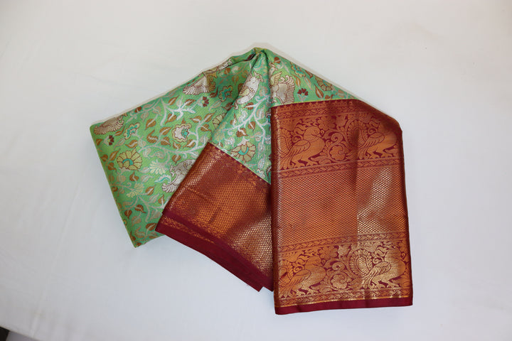 Timeless Green Kanjipuram Saree