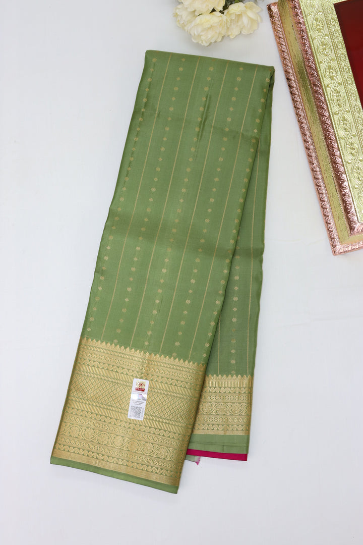 Classic Green Pure Kanjipuram Saree