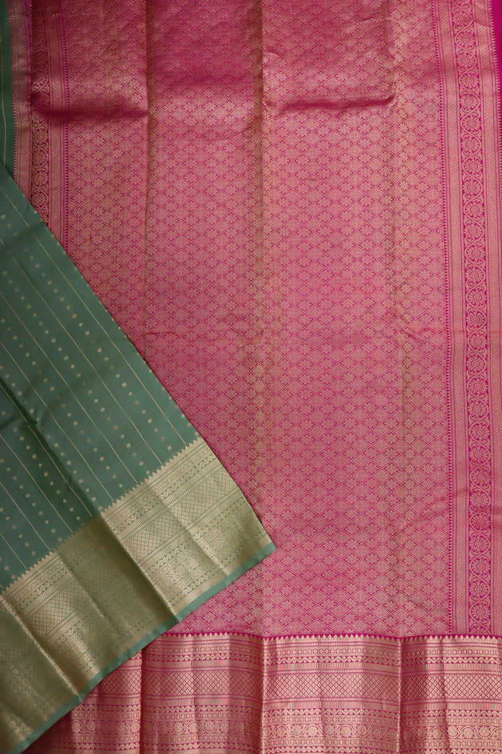 Classic Green Pure Kanjipuram Saree