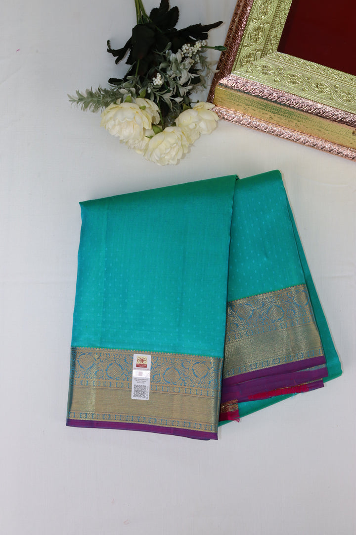 Elegant Blue Pure Kanjipuram Saree