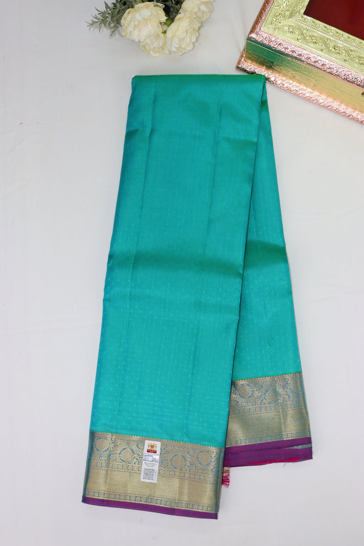 Elegant Blue Pure Kanjipuram Saree