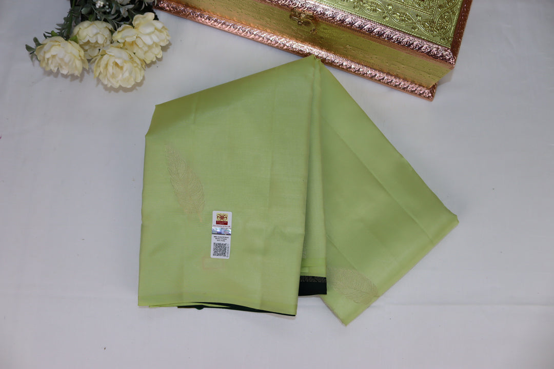 Royal Light Green Pure Kanjipuram Saree