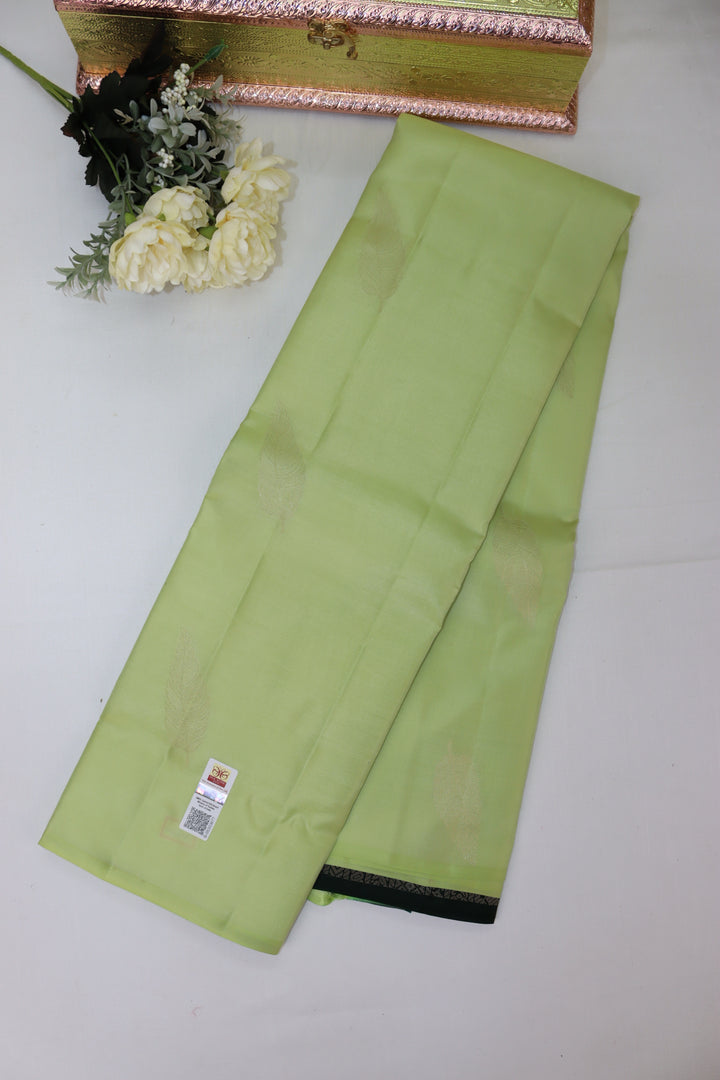 Royal Light Green Pure Kanjipuram Saree