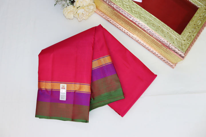 Opulent Red Pure Kanjipuram Saree