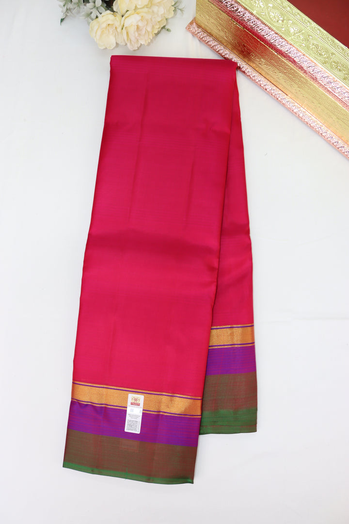 Opulent Red Pure Kanjipuram Saree