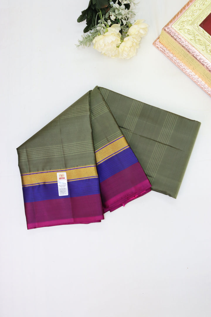 Timeless Grey Pure Kanjipuram Saree