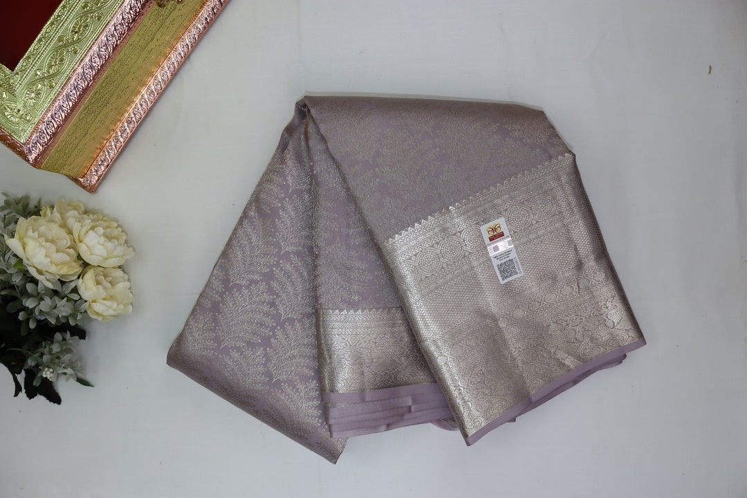 Opulent Lavender Pure Kanjipuram Saree