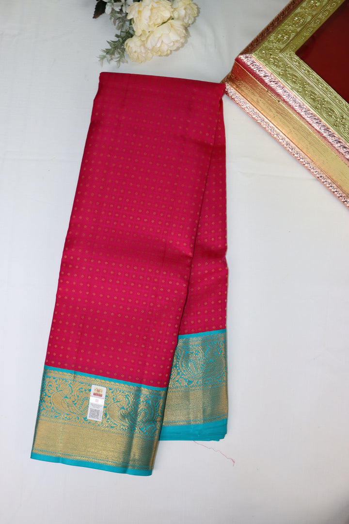 Regal Pink Pure Kanjipuram Saree