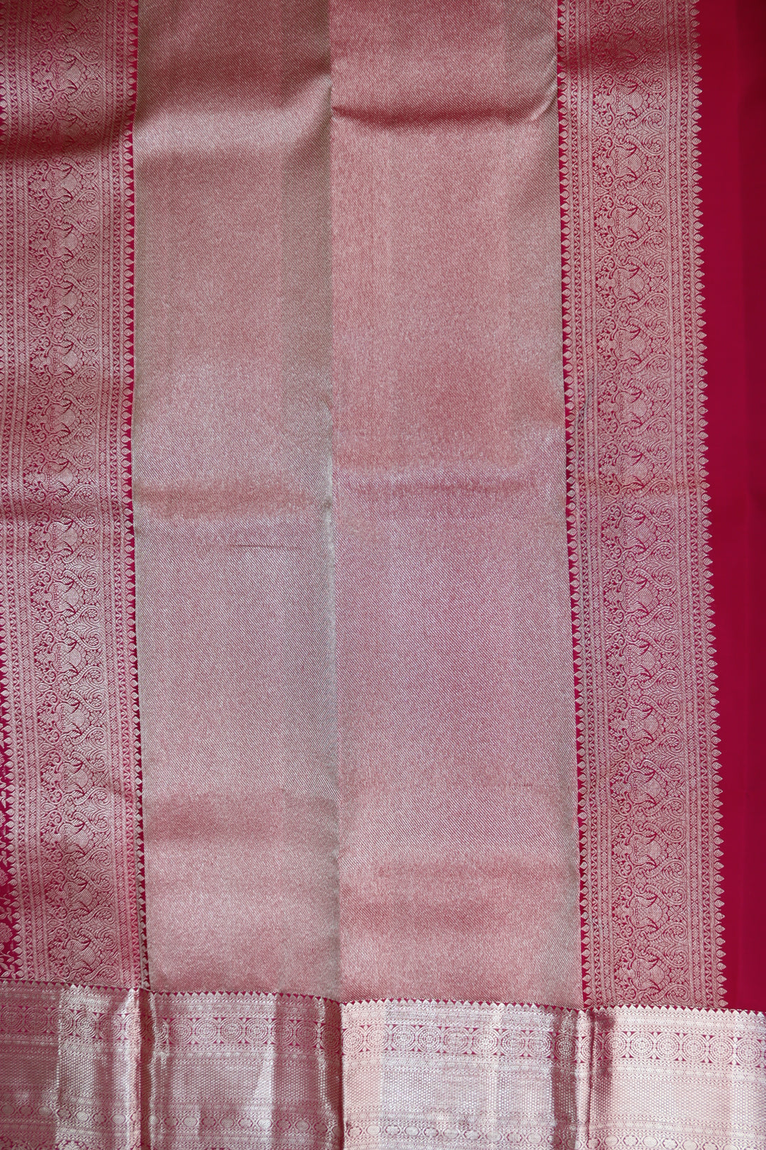 Luxurious Marron Red Pure Kanjipuram Saree