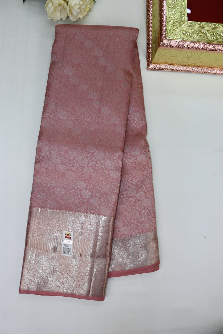 Exquisite Wine Pure Kanjipuram Saree