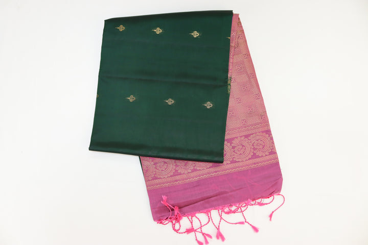 Divine Green Kanjipuram Saree