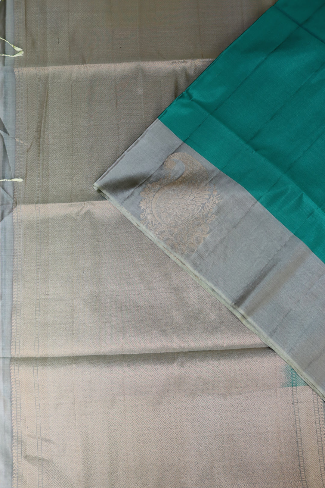 Timeless Teal Green Kanjipuram Saree