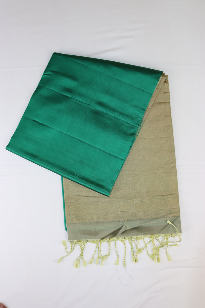 Timeless Teal Green Kanjipuram Saree