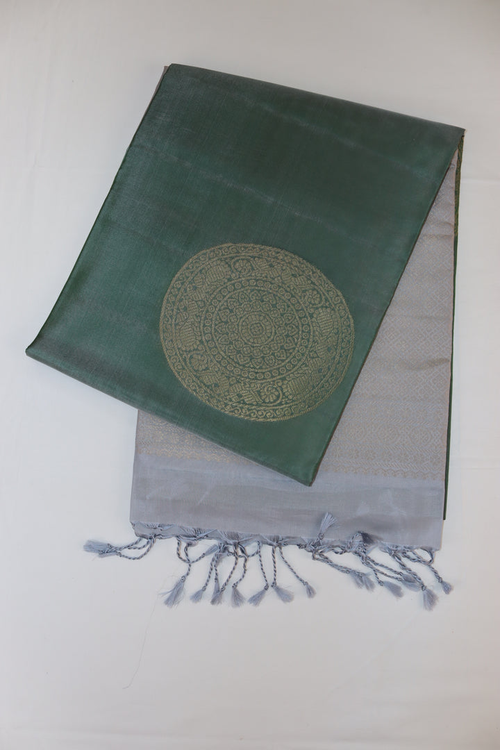 Traditional Green Kanjipuram Saree