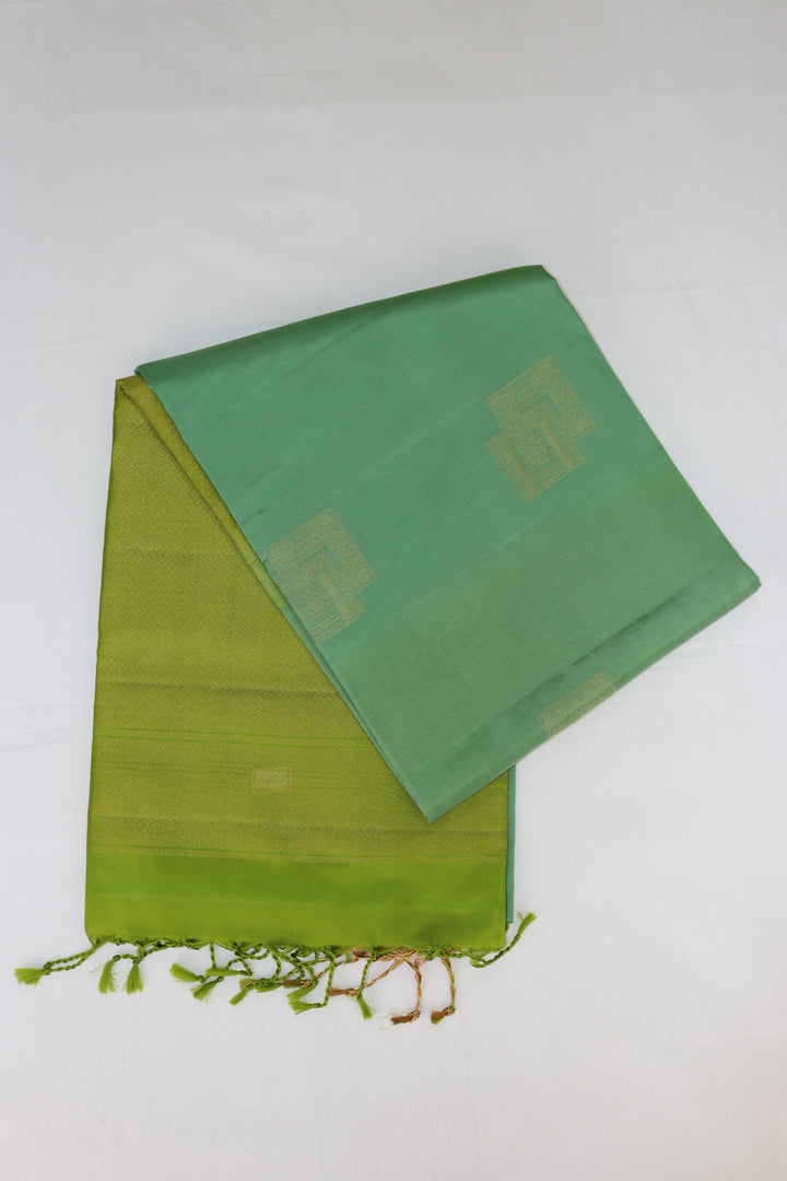 Exquisite Green Kanjipuram Saree