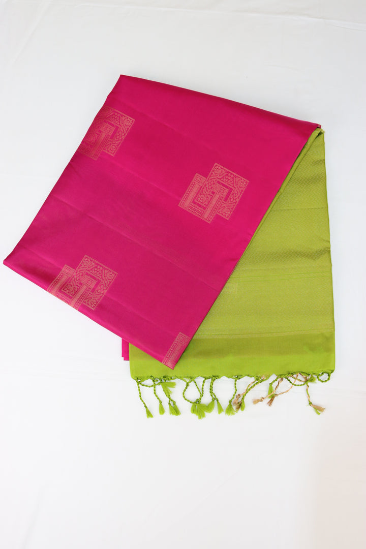 Opulent Pink Kanjipuram Saree