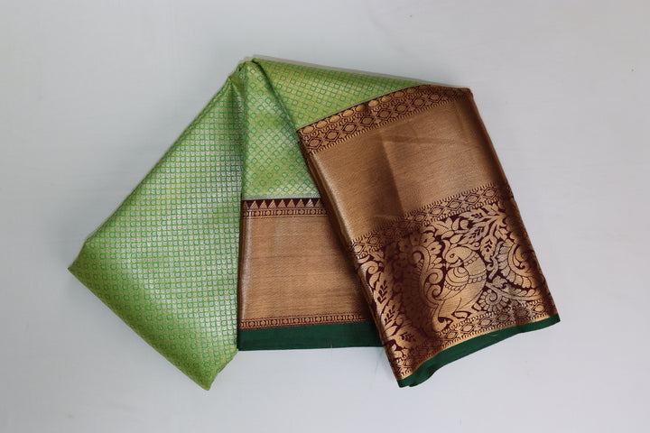 Stunning Green Kanjipuram Saree