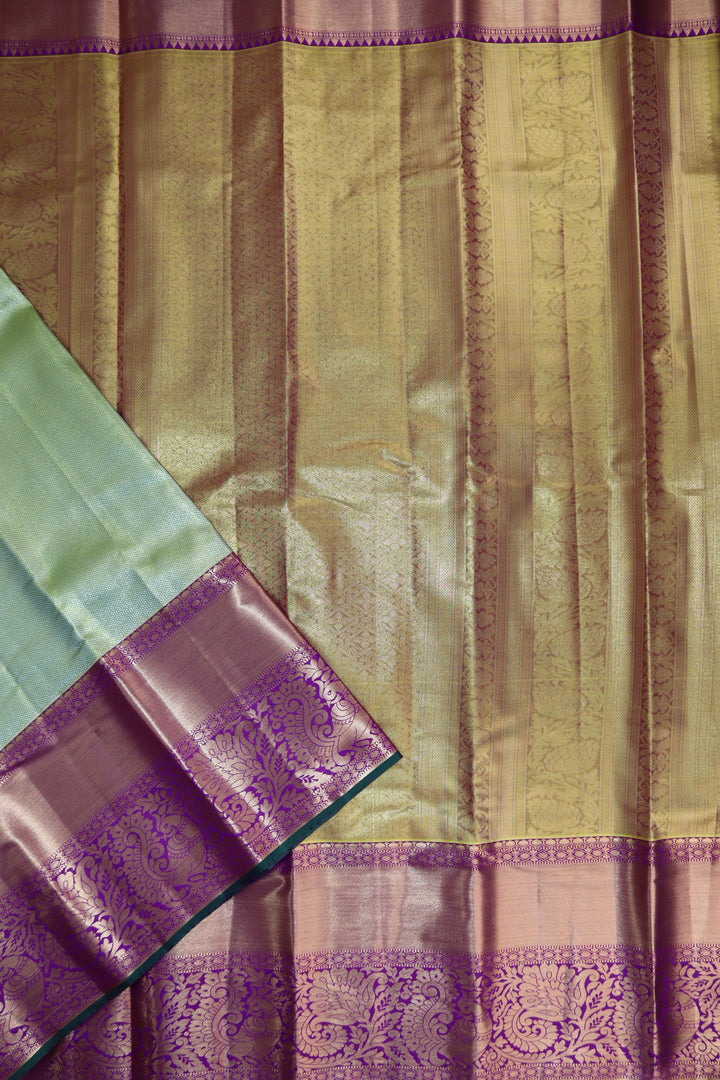 Rich Light Green Kanjipuram Saree