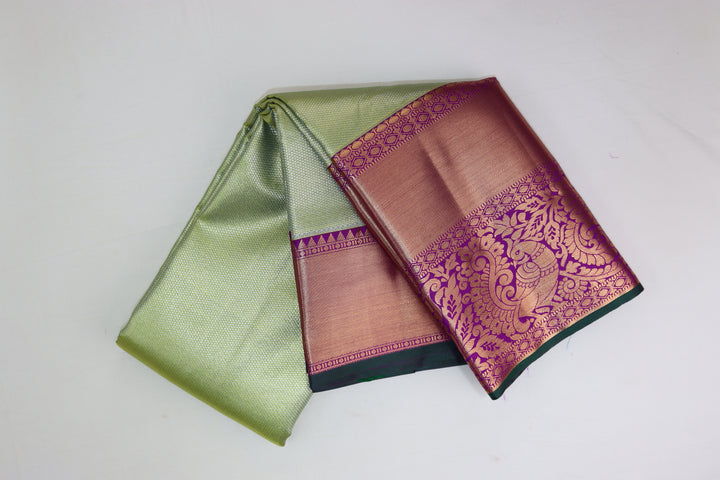 Rich Light Green Kanjipuram Saree