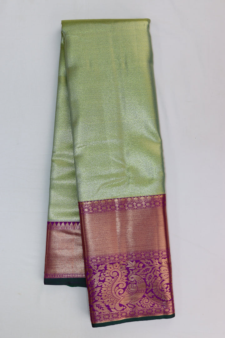 Rich Light Green Kanjipuram Saree