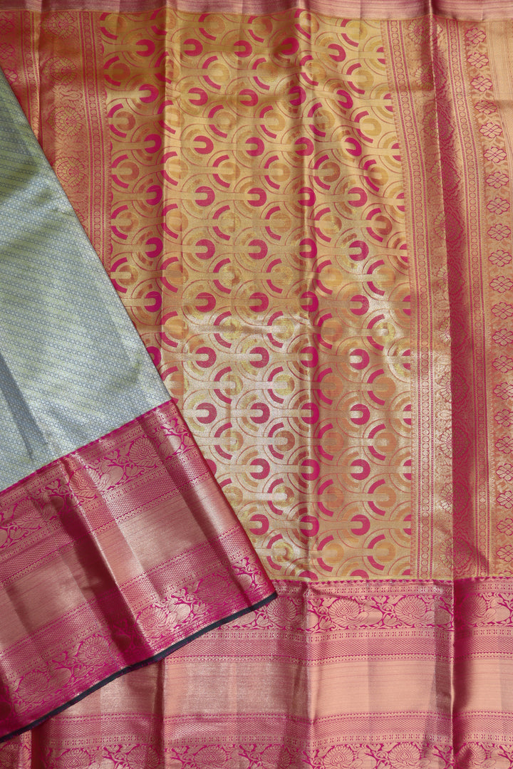 Elegant Mint Green Kanjipuram Saree