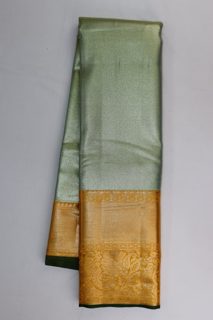 Trendy Light Green Kanjipuram Saree