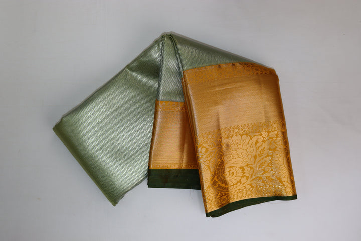 Trendy Light Green Kanjipuram Saree